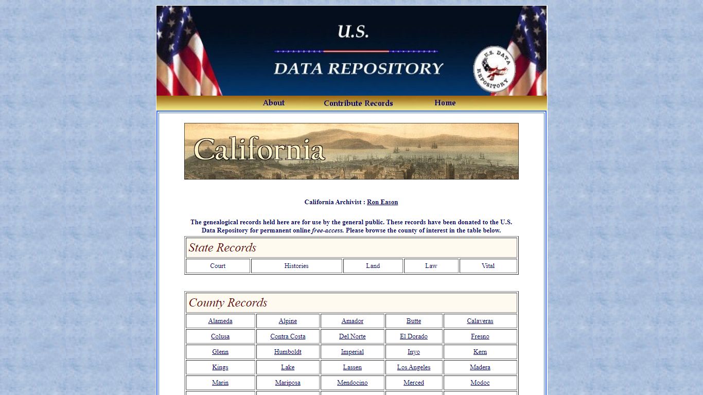 U.S. Data Repository, California Records, USGenNet Inc.
